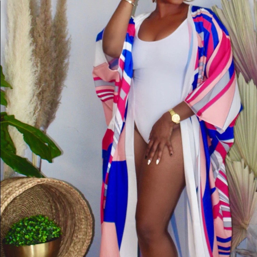 Unique Print Kimono